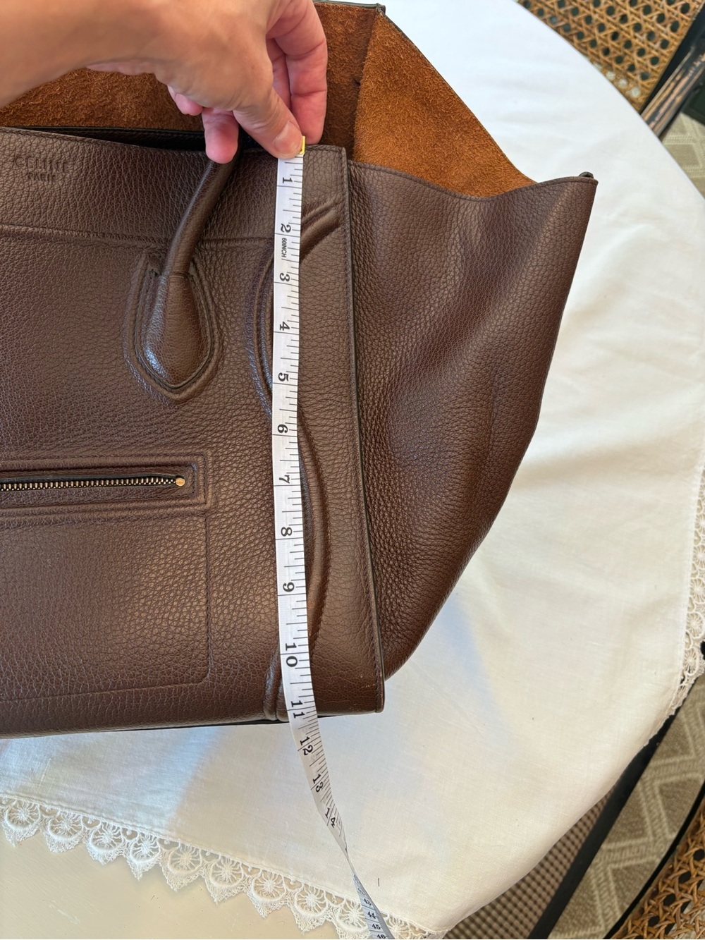Celine Leather Luggage Phantom Medium - Picture 13 of 16